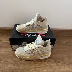 Jordan Thick Soled Cream Versatile Sneakers